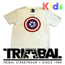 【TRIBAL】Kids半袖Tシャツ(白&黒) Mサイズ