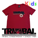 【TRIBAL】Kids半袖Tシャツ(赤)Mサイズ