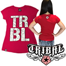 【TRIBAL】レディース半袖Tシャツ(TRIBAL)RED