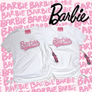 【Barbie】半袖Tシャツ☆ホワイト(キーホルダー付き)